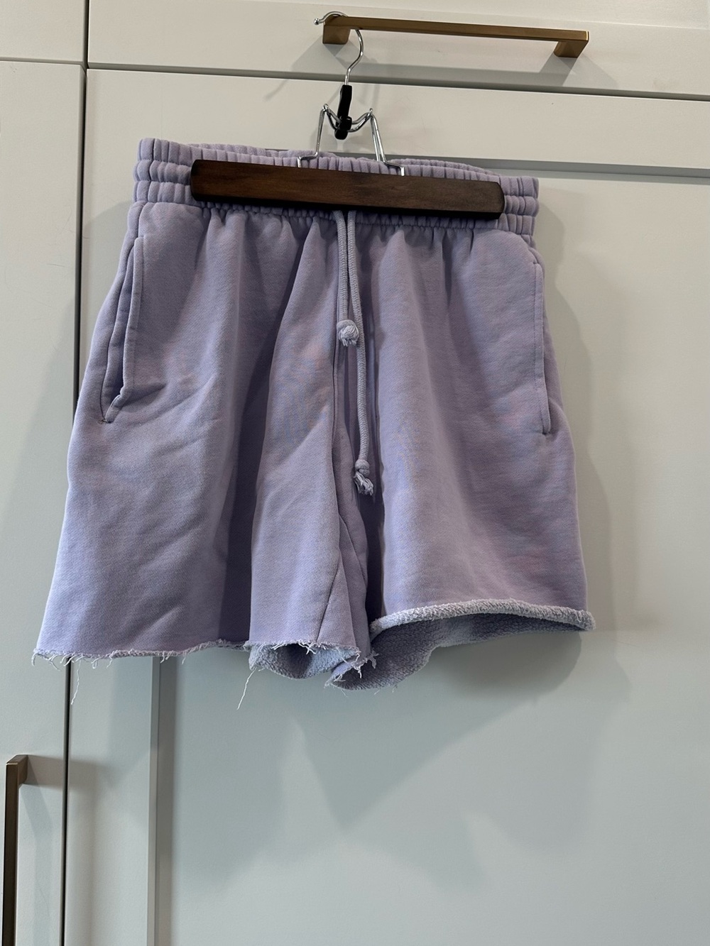 TNA Lilac Drawstring Athletic Shorts